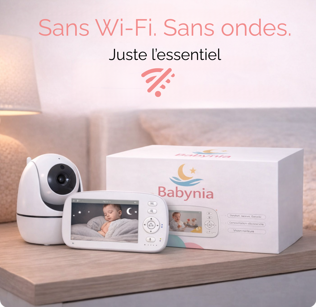 Babynia – Babyphone Vidéo 5 Pouces – Sans Wi-Fi – Vision Nocturne – Autonomie Longue – VOX